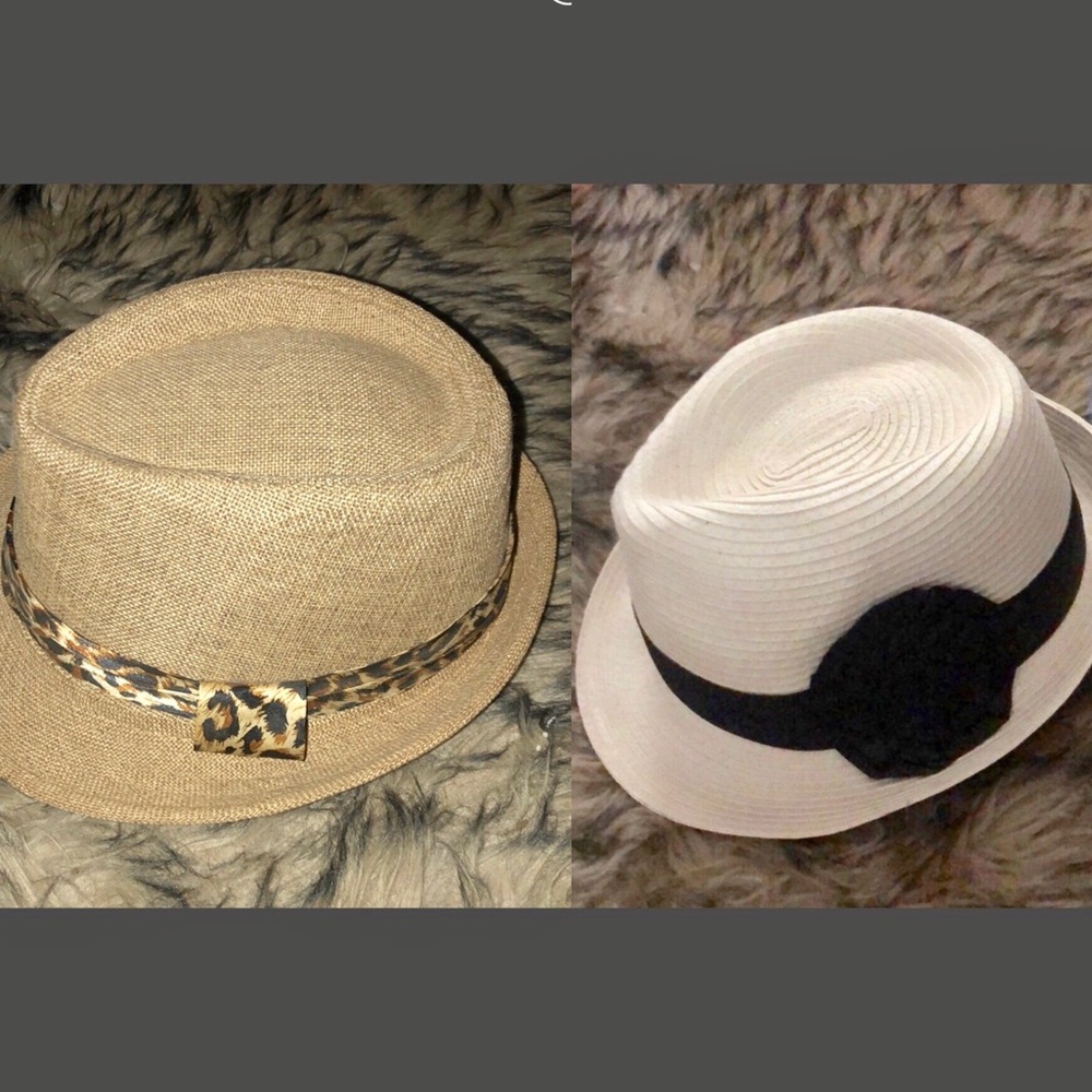 🆕 NWT 2 FEDORA HATS